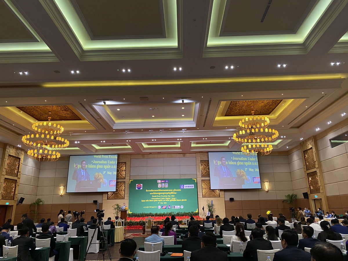 KNaren99's tweet photo. For sustainability, do not use power to make others afraid, but power with respect, said Cambodia’s Future PM Hun Manet. #WorldPressFreedomDay2022 https://t.co/b4XD6gTHkS