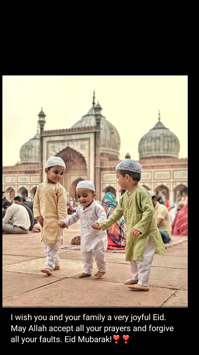 SheikhMdAmir2's tweet photo. I wish you and your family a very joyful Eid. May Allah accept all your prayers and forgive all your faults. Eid Mubarak!❣️ https://t.co/TTXqiNnGUc