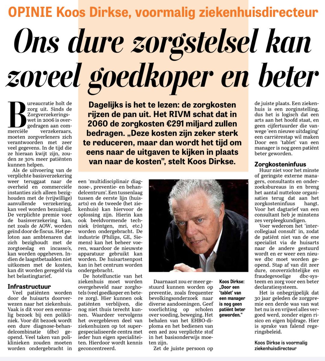 Er zijn al diverse initiatieven heel succesvol in het domein tussen huisarts & ziekenhuis.
Goedkoper en beter, maar verzekeraars en andere grote spelers staan deze ontwikkeling vaak in de weg.
#zorg #zorgdichtbij #zorgkosten