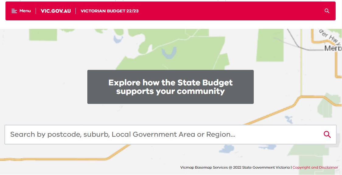State Budget 2022-23 Open Data

Data supporting the Interactive Budget Website Map Visualisation is now available on DataVic. 

discover.data.vic.gov.au/dataset/state-…

#OpenData <a href="/VicGovAu/">Victorian Government</a> @TreasuryVic