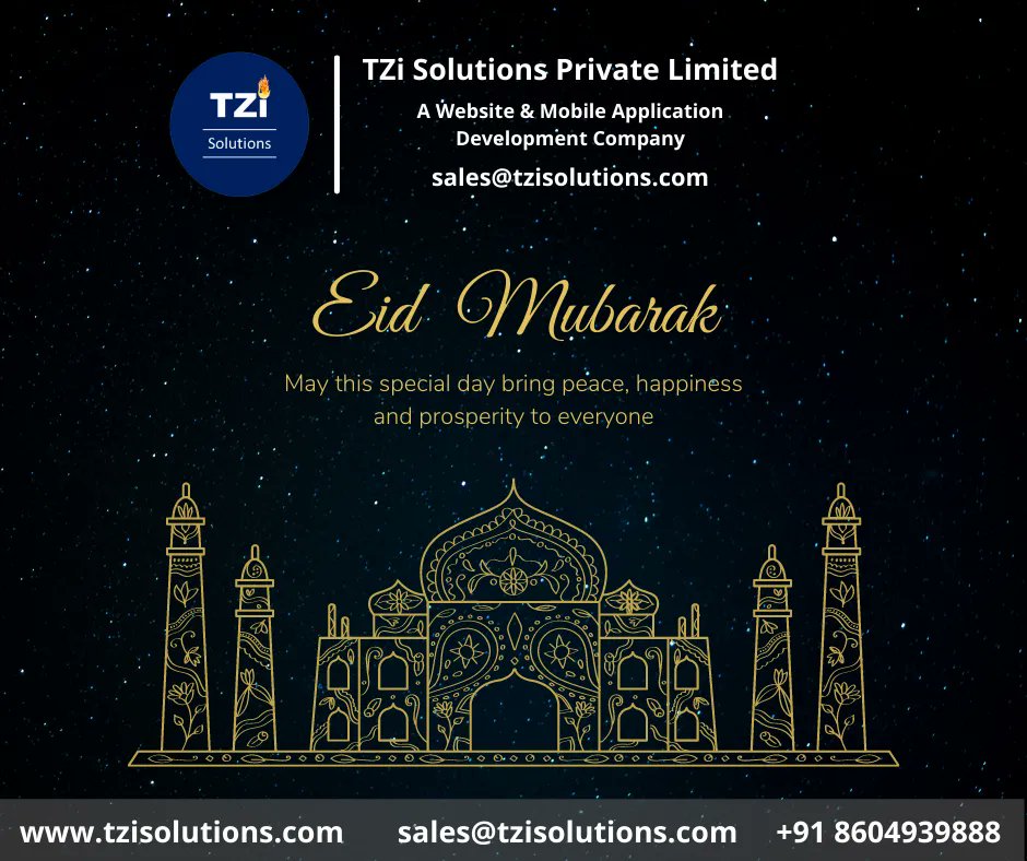 tzisolutions's tweet photo. Eid Mubarak..!!
May this special day bring peace, happiness and prosperity to everyone.
#EidMubarak #HappyEid #Eid #Eid2022 #EidMubarak2022 #TZiSolutions #TeamTZi https://t.co/DPmbLN8tQH