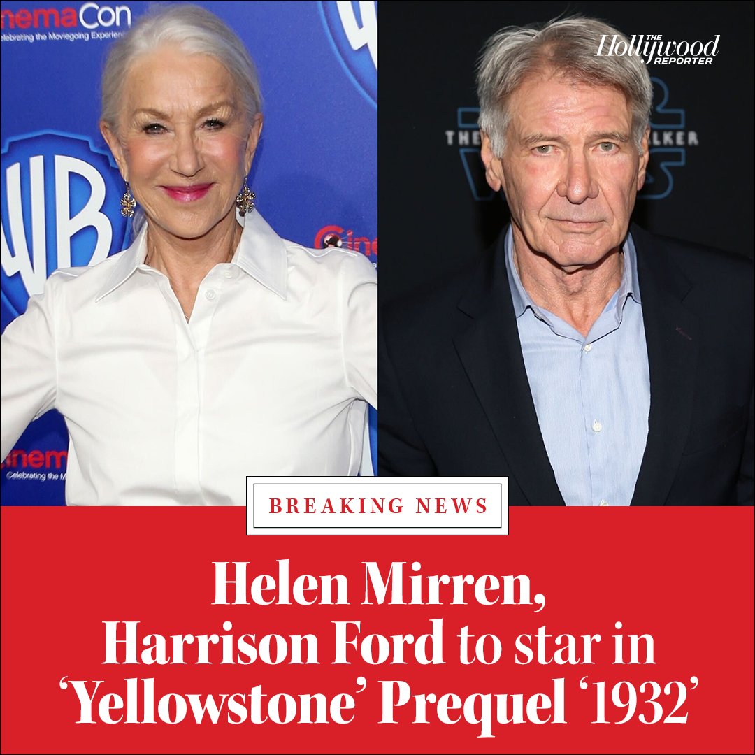Paramount+ is going big for its #YellowstoneTV prequel series, '1932.'

Helen Mirren and Harrison Ford have been tapped to star in the origin story from creator Taylor Sheridan, which will follow a new generation of the Dutton family: https://t.co/pVe5w9liyE https://t.co/4Te6nFruyP.