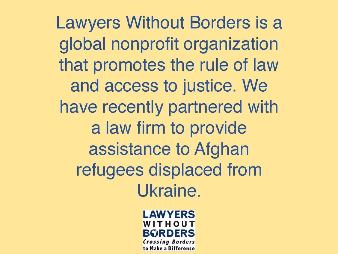 Resources for Afghan Refugees Displaced by the War in Ukraine. Please share!