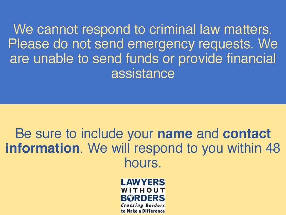 Lawyers Without Borders tweet media