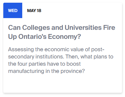 OCUFA's tweet photo. Excited that OCUFA President Sue Wurtele will be appearing on @TheAgenda tomorrow to discuss the importance of #OnPSE for Ontario's economy.

Tune in at 8pm on @tvo for what is sure to be an engaging and informative discussion. https://t.co/deGU7BMWOh