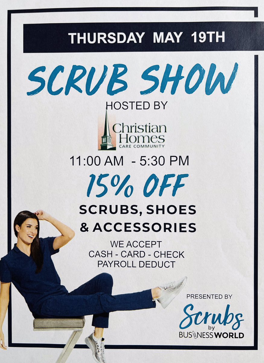 ChristianHomeNE's tweet photo. Come visit our Scrub Show on Thursday, May 19th! #scrubsforsale #holdregenebraska #christianhomes https://t.co/mM9sL8wpe7