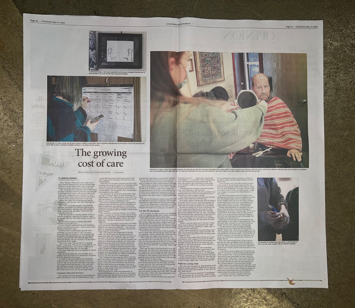 My last photo story for the <a href="/CoMissourian/">Columbia Missourian</a> - it’s one that I’m incredibly proud to have worked on.

Thanks to my friend Bob for letting me into his life, <a href="/angelinedwards/">Angelina Edwards</a>  for the great story, and the entire visuals staff for a wild ride this semester.

Onwards, forwards! 📸