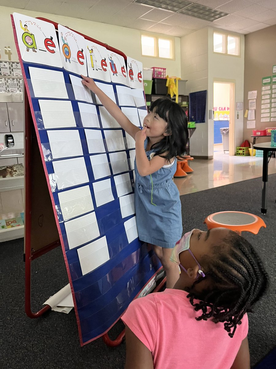 Playing “teacher” at dismissal. 💙 <a href="/Lead_Mine/">Lead Mine Elementary</a>