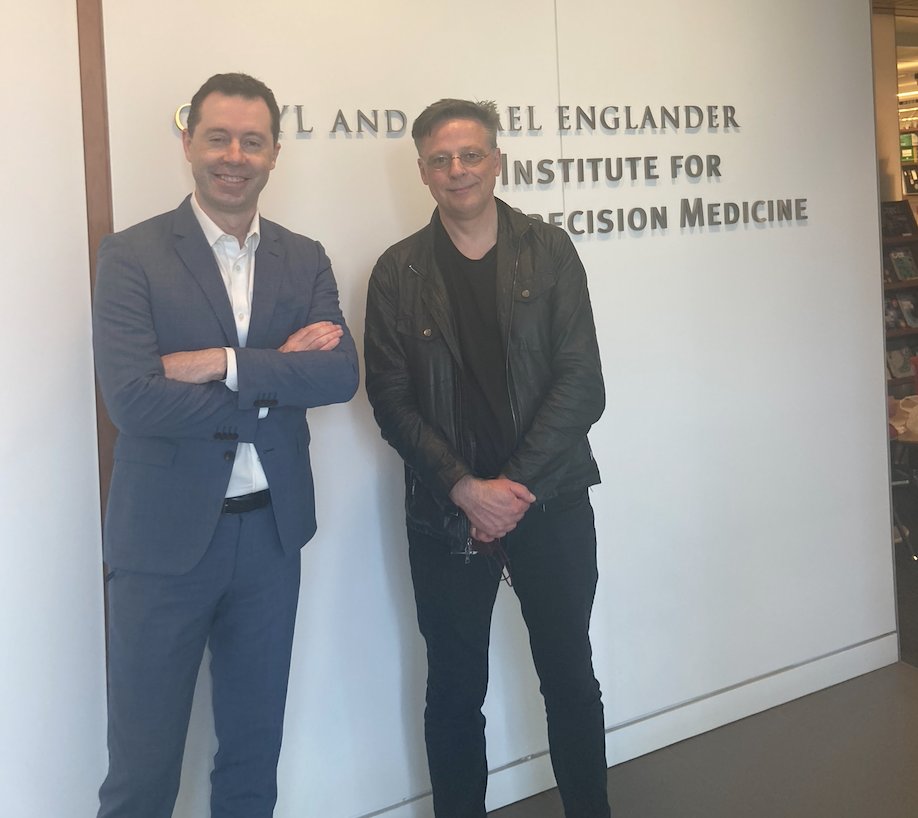 Thanks to Dr. Joseph Lehar, SVP Strategy & Business Development @OwkinScience, for presenting a great @WCMEnglanderIPM Seminar Series lecture today, and then touring our labs with EIPM Director Dr. Olivier Elemento (@ElementoLab). #PrecisionMedicine #LabTour