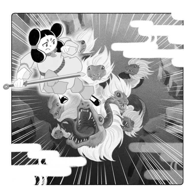 ヤマタノオロチとスサノオ
#potofu 