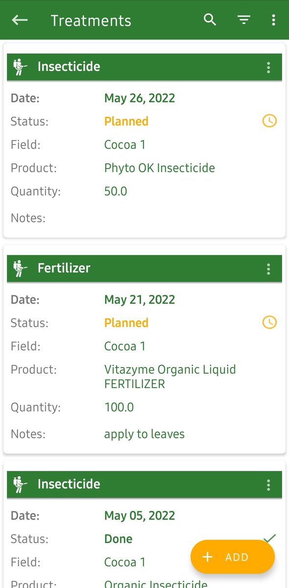 CocoaKrachie's tweet photo. Keeping track of all Good Agronomic Practices and field activities so we do not miss work/ application dates.

#SustainableCocoa
#ClimateSmartCocoa https://t.co/wVDWnSIlxg