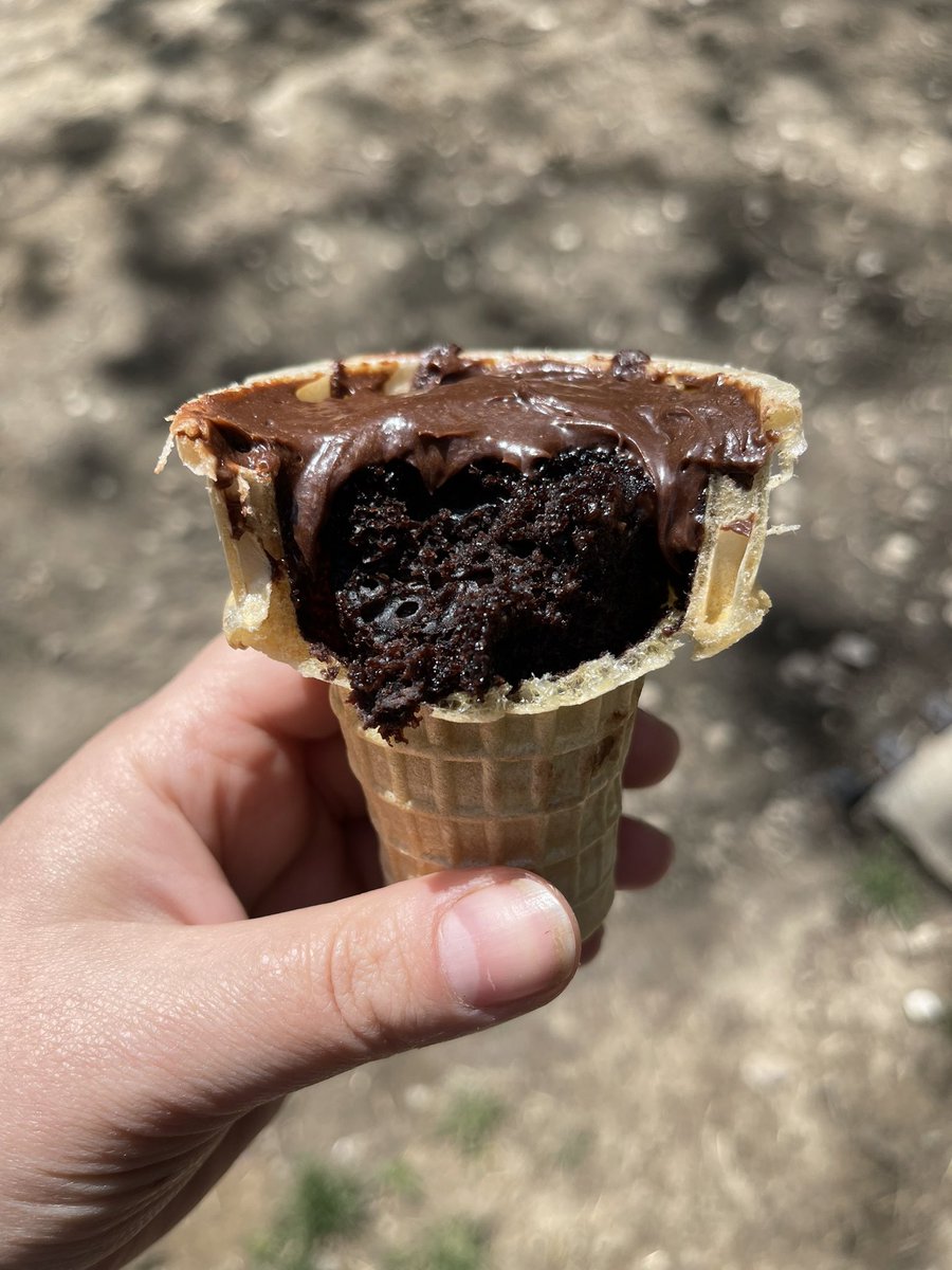 SarahtheKovash's tweet photo. Also, gotta love a good polling place/church bake sale! Can confirm, this was delicious. https://t.co/4U29jEhveC