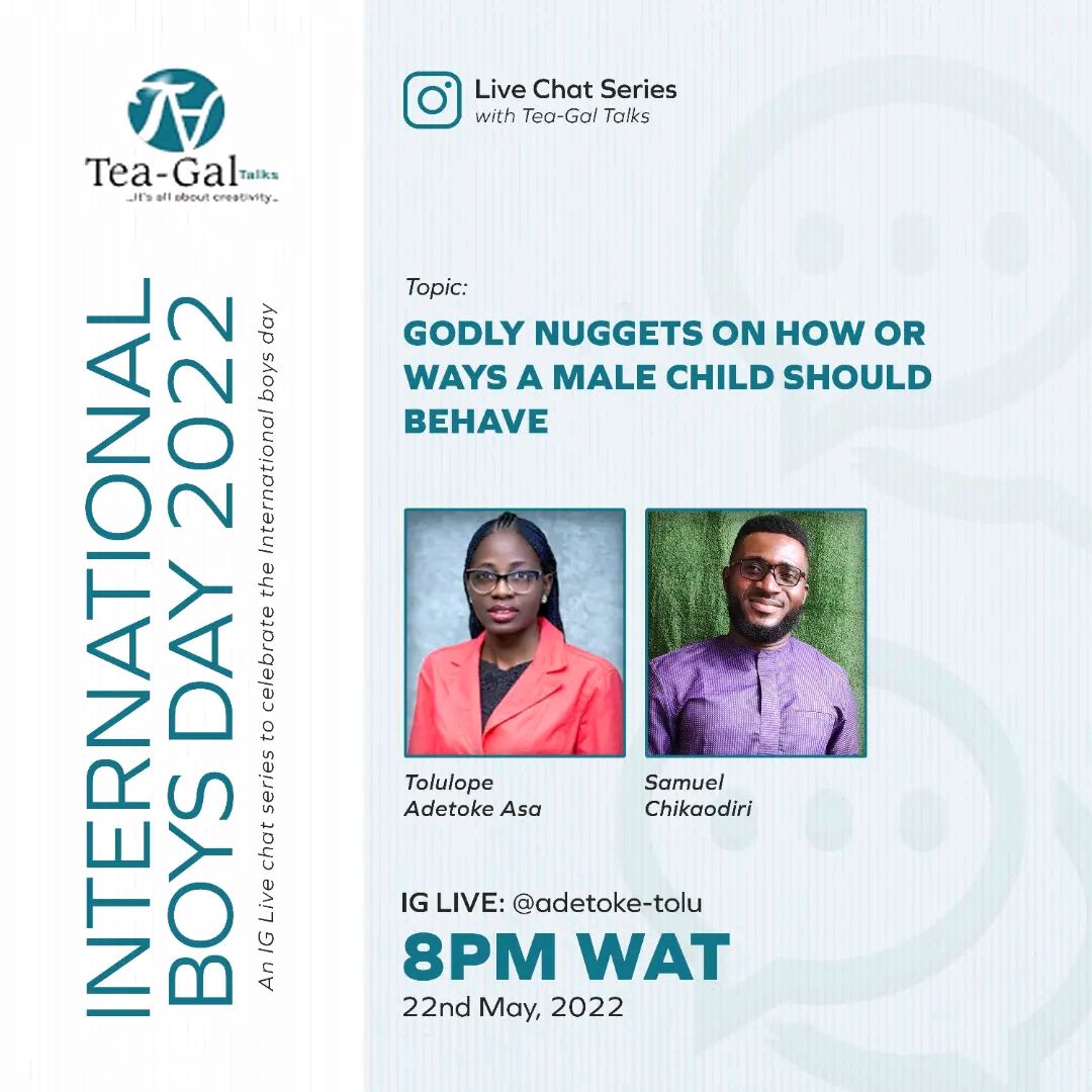 Wow Sunday was a massive blessings We've heard about the challenges the male child face and how to tackle them. Now we'll be talking on how a male child should behave Let's do this. #savetheboychild #doyouknow #internationalboychildday #boychild #soft #may2022 #watimagbo