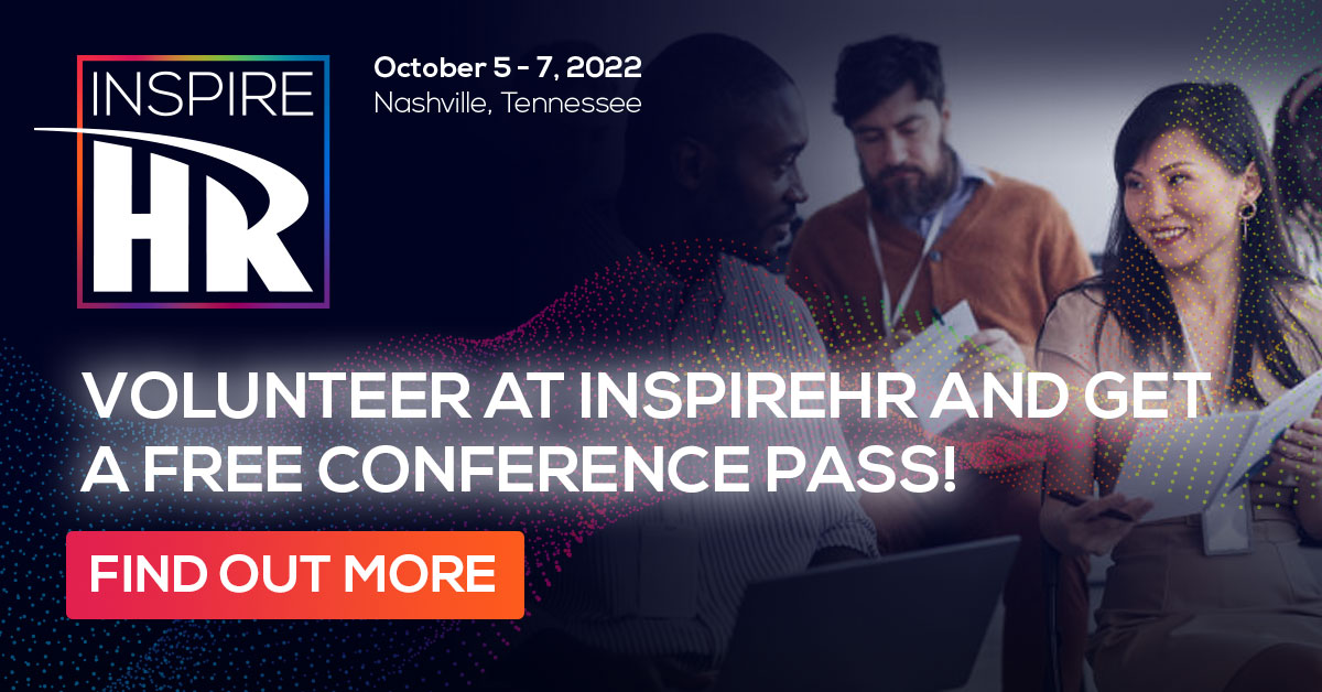 HRdotcom's tweet image. HR.com is offering a #VolunteerProgram that will provide opportunities for those hoping to attend #InspireHR in Nashville, Oct 5-7

Volunteer at InspireHR and get a free conference pass! Learn More okt.to/hxtNiw 

#HR #Nashville #Volunteer