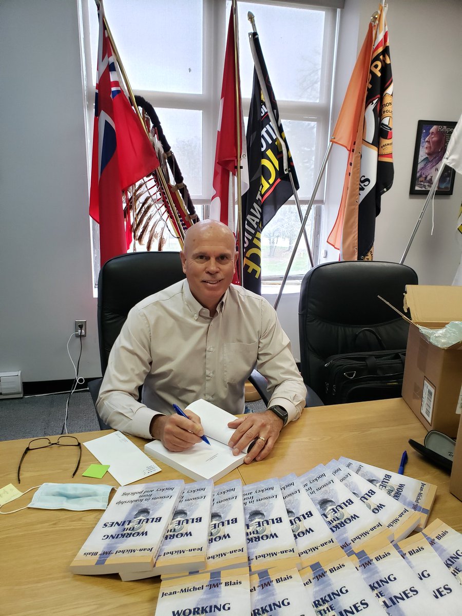 EMPIRICConsult1's tweet photo. In Portage la Prairie, Manitoba to sign copies of my book 'Working the Blue Lines' for @MBFNPolice Next stop in Brandon with @BrandonPolice and then @ManitobaPolice https://t.co/GVVOerT6y1