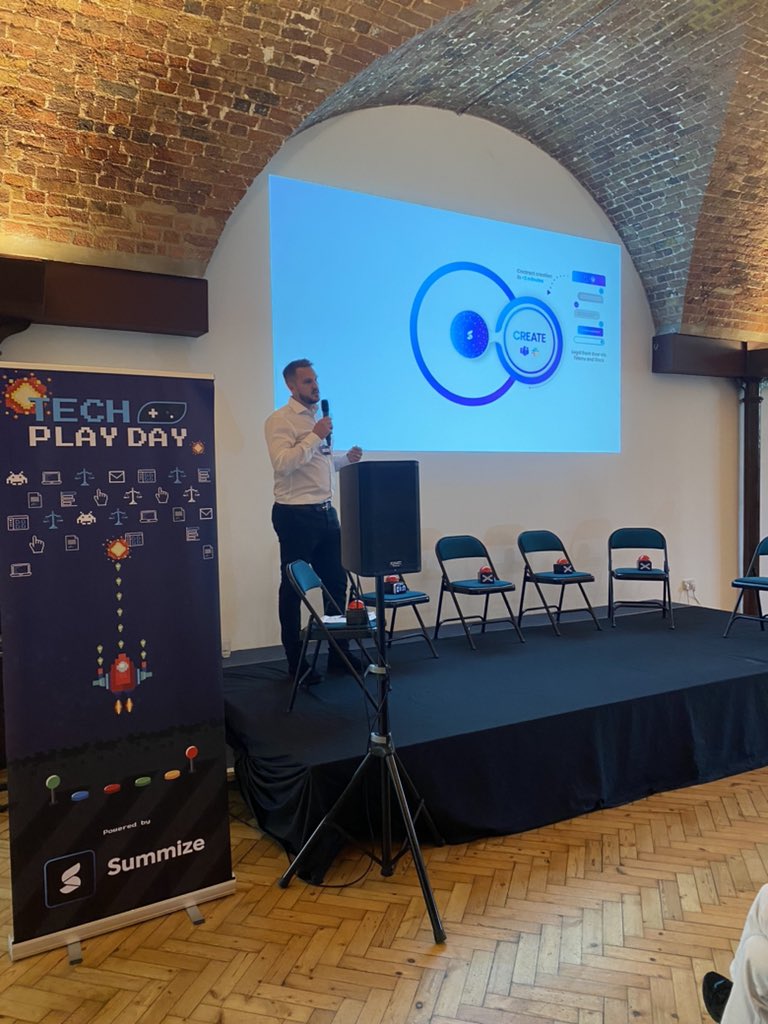 laurajproctor's tweet photo. Brilliant event in London for the Tech Play Day from @Summize_it - it seems everyone has really missed in-person networking! Big shout out to the Summize marketing team for a full day of hard graft! 👏🙋‍♀️👩‍💻🧑‍💻#techplayday https://t.co/tzDMZtnM4R
