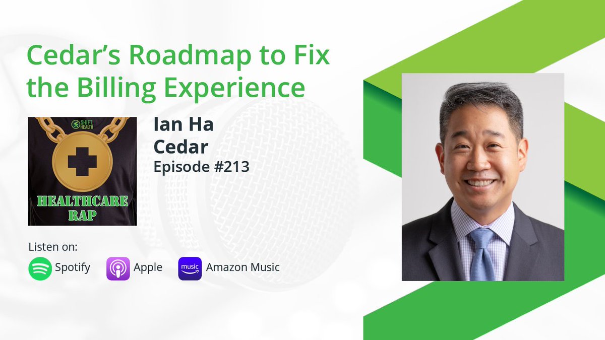 Ian Ha from <a href="/CedarNY/">Cedar</a> shares what it takes to build a better financial experience. How does improving the financial experience lead more consumers to seek care &amp; stay on top of their health? 

#consumerhealth #hitsm <a href="/IsmailZain/">Zainer</a>

open.spotify.com/episode/7tPvgY…