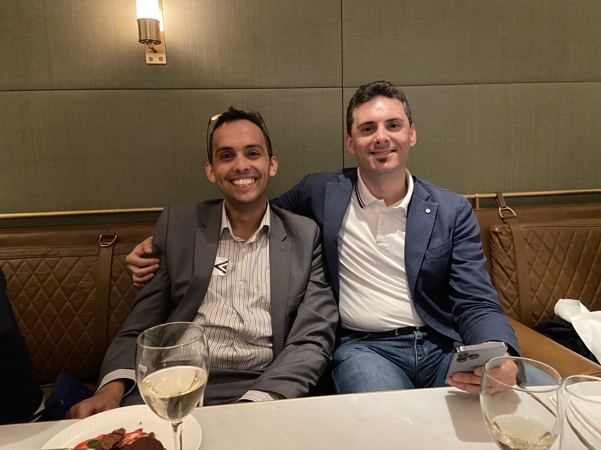 Bodel's tweet photo. @aerospikedb Summit 2022 London with @BenGamble7 @ablyrealtime and Daniele Angeli @MOLO17srl #missionnow https://t.co/2DuIlxR9Y0