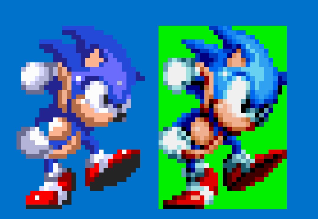 Saneko🍪 on X: remembered @LapperDev's 2x Sonic sprites, I wanted