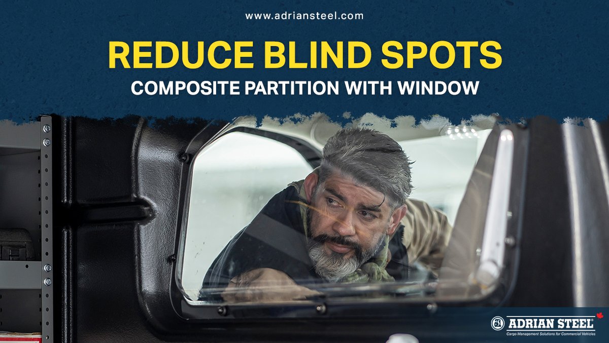AdrianSteelCa's tweet image. #AdrianSteelCanada Composite Partitions add safety and comfort to your ride. An optional polycarbonate window will prevent glares and blind spots so you can feel and see the difference. adriansteel.com/products/parti…
 
#CompositePartition #VanPartition