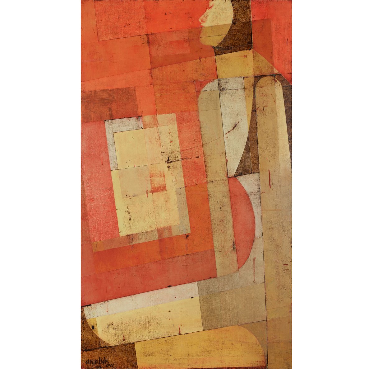 anialuk_com's tweet photo. ‘Contradiction’ - my 4th creation in 2022. One-off acrylic on linen canvas, 140 H x 80 W [cm] / 55,1 H x 31,5 W [in].
 #art #painting #contemporaryart  #artgallery #geometicart #redpainting  #contradiction #anialuk https://t.co/GmVUTlZs9U