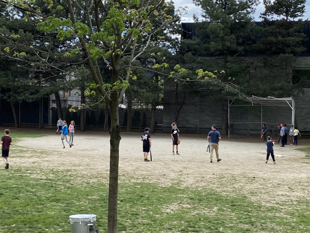 A beautiful sight indeed.  CoEd SloPitch practice today.  Looking forward to our tournament on June 2nd.
