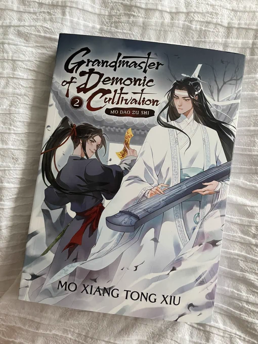 LOOK WHAT IVE GOT 🤩 my mdzs volume 2!! the art is once again so beautifully drawn, I can't chose my favourite pieces. can't wait to read it 