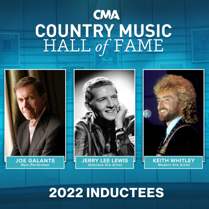 Congratulations to Keith Whitley who will join the <a href="/countrymusichof/">Country Music Hall of Fame and Museum</a> class of 2022 in the Modern Era Artist category, along with other inductees...Joe Galante and Jerry Lee Lewis.