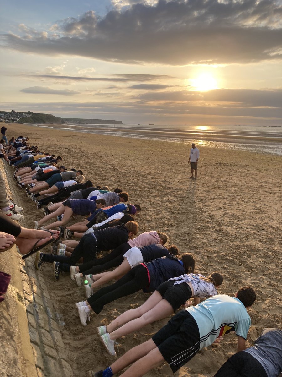 Newman_SJane's tweet photo. The  ☔️ cleared just in time for Bootcamp with Coach Nes - everyone will sleep well tonight 😴 #mslearns #normandy ⁦@ISB_MS⁩ https://t.co/VM6DRILpvJ