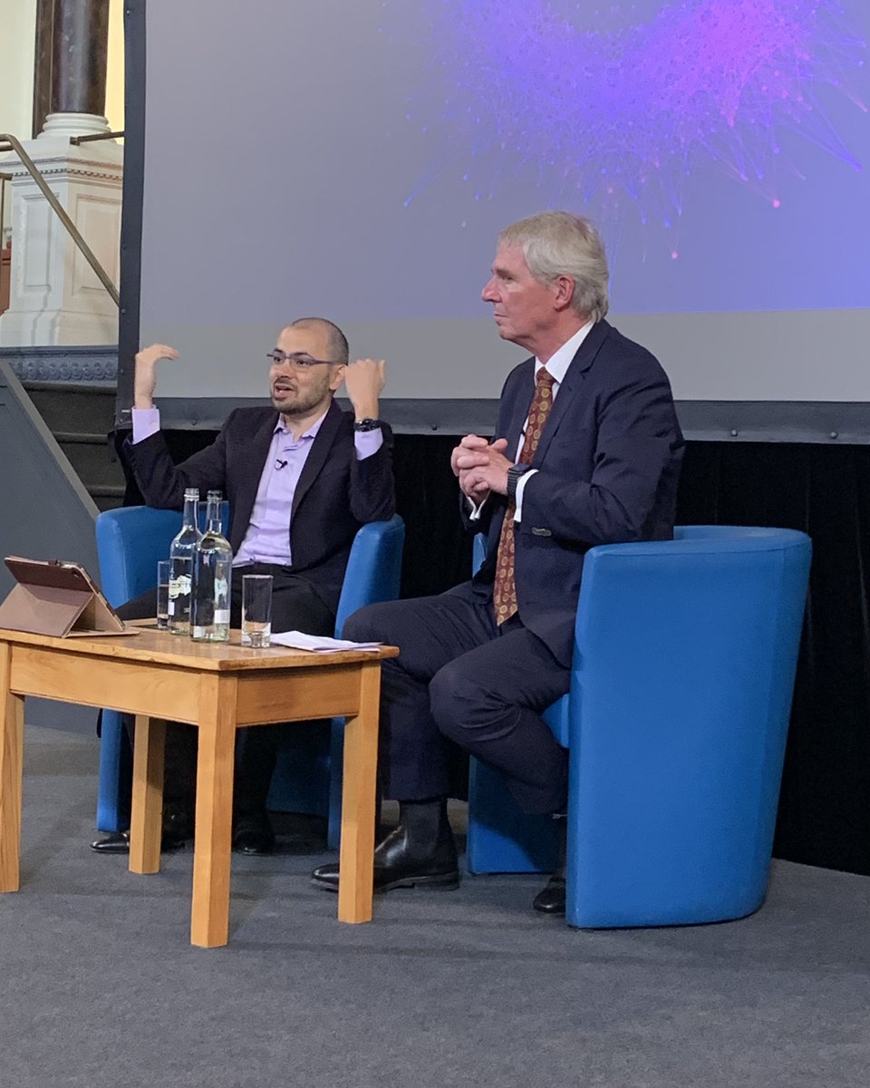 VickiNashOII's tweet photo. Reflecting on life, the universe and everything with @demishassabis at the annual #Tannerlecture. Main takeaway: there’s a huge amount resting on both the oversight of ethicists and application of scientific method. https://t.co/I91bb5QMKw