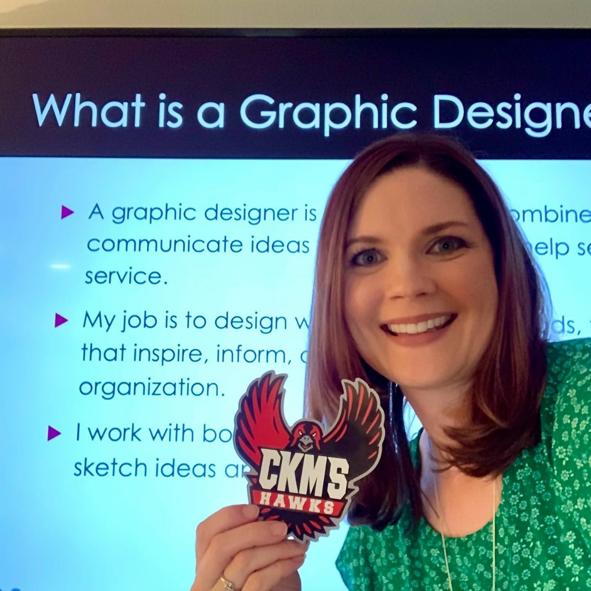 TheMediumStudio's tweet photo. Career Day at Chief Kanim Middle School! 20 years as a graphic designer and still happy to be doing what I do! #lovewhatyoudo https://t.co/lXbh0N5QGB