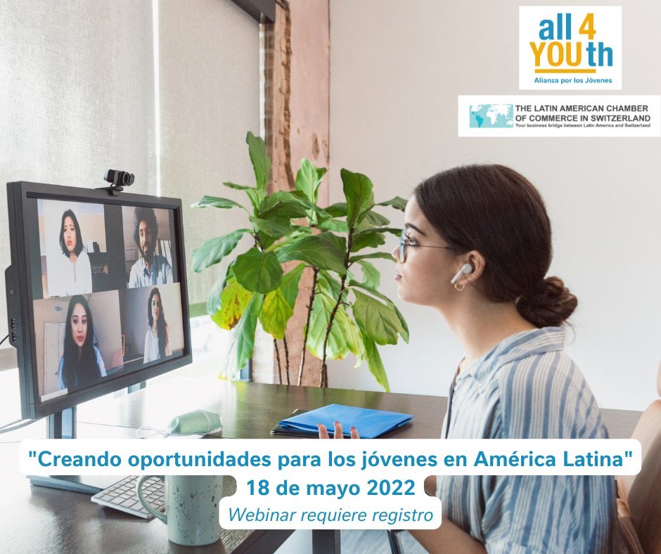 Mañana nuestro CEO LATAM <a href="/Raul_Gimenez_/">Raül Giménez</a> nos aportará su visión sobre la empleabilidad juvenil en Latinoamérica en el marco del webinar de #all4YOUth a las 5.30 PM CET. Te sumas? Link aquí ⬇️ us02web.zoom.us/webinar/regist…