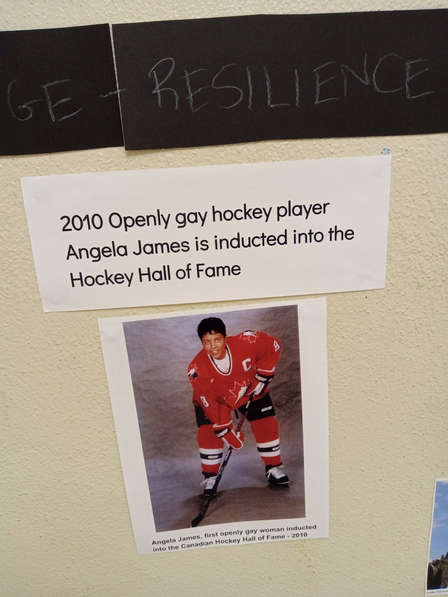 Montcalm_Q's tweet photo. Scenes from a Queer History Timeline @MontcalmCougars for International Day against Homophobia, Biphobia, Transphobia 2022. https://t.co/aCXxpLj98E