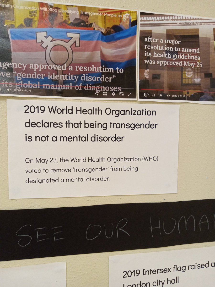Scenes from a Queer History Timeline <a href="/MontcalmCougars/">Montcalm Cougars</a> for International Day against Homophobia, Biphobia, Transphobia 2022.