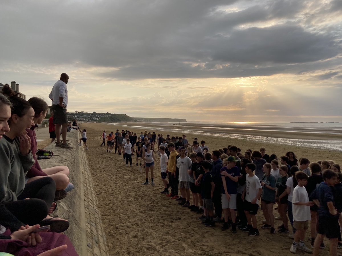 Newman_SJane's tweet photo. The  ☔️ cleared just in time for Bootcamp with Coach Nes - everyone will sleep well tonight 😴 #mslearns #normandy ⁦@ISB_MS⁩ https://t.co/VM6DRILpvJ