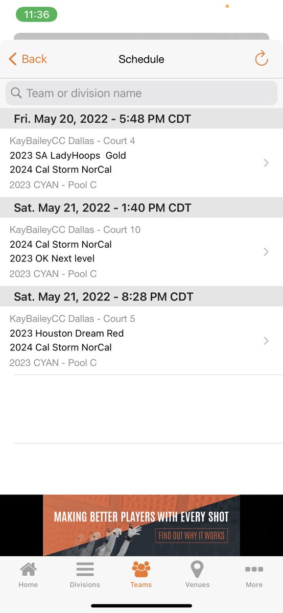 Team Taurasi NorCal is ready to compete 🔥 here are our schedules!