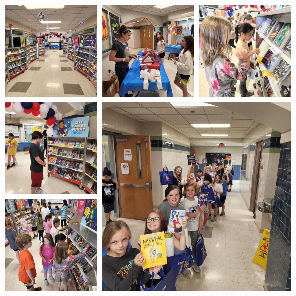PDSD_Pennell's tweet photo. Two days in and the book fair is going great!  So by tonight before PTO or there's two days left for your children in school.  Can't wait to see all of our million word readers! https://t.co/zDtP8KuspA