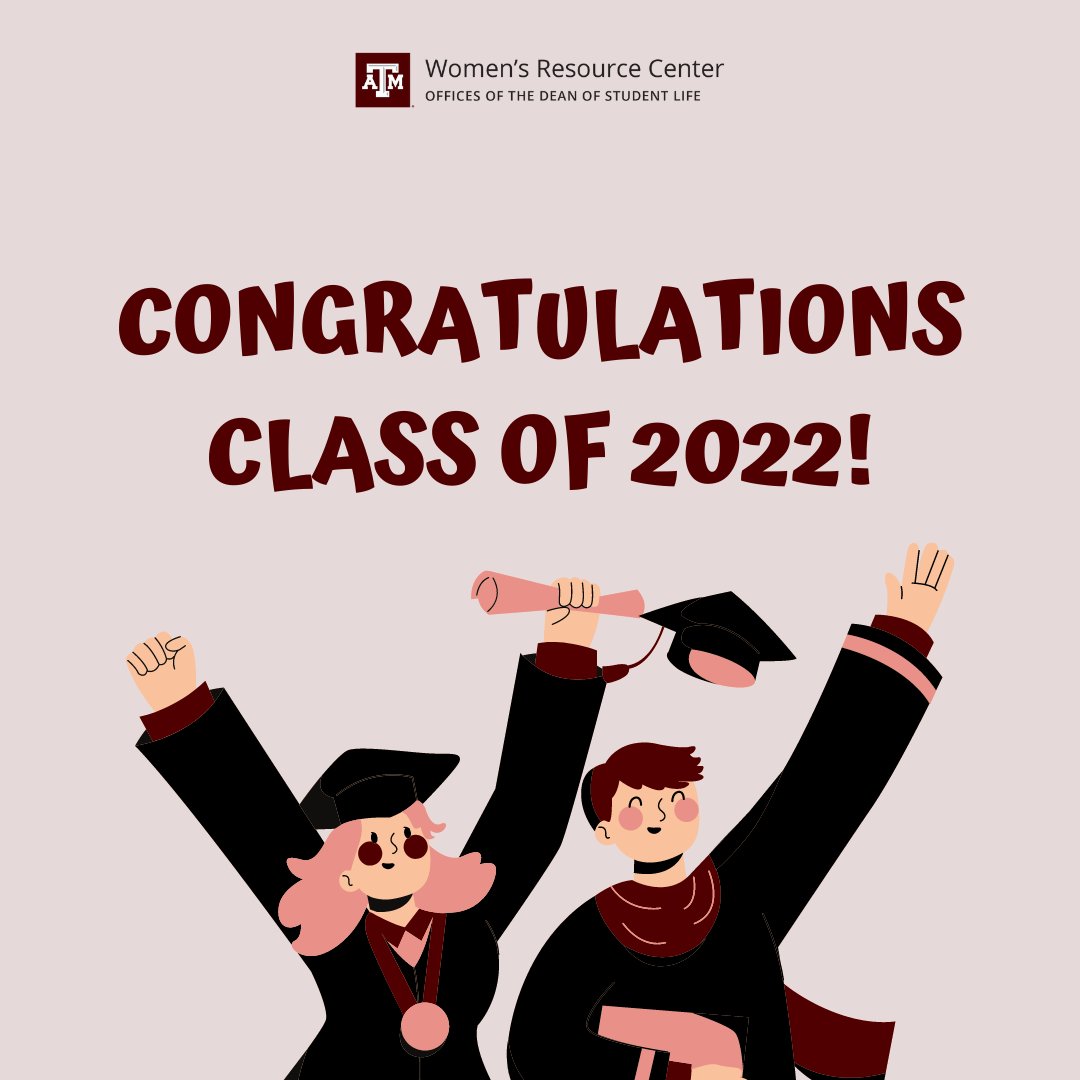 TAMUWRC's tweet photo. A big congratulations to our Aggie graduates that walked the stage last week! #WRC #TAMU #TAMUgrad https://t.co/ipfjP9xgd4