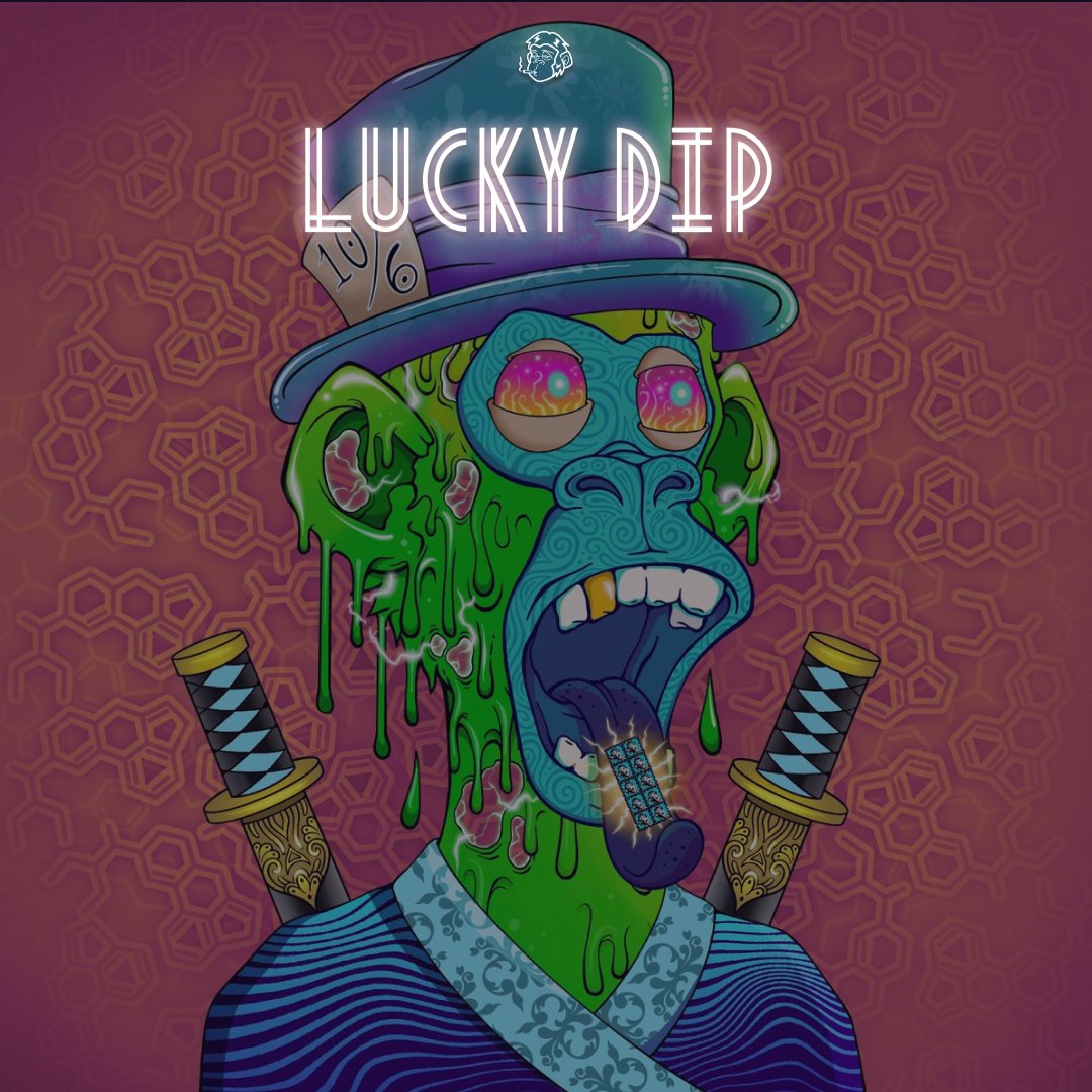 You open Twitter and see <a href="/TrippinApeNFT/">Trippin’ Ape Tribe</a> on your feed. You think it’s too late to get a WHITELIST. 
 
Think again! 13 WHITELIST spots are up for grabs now in our LUCKY DIP!👇

stonedapecrew.com/lucky-dip/29iu…
 
&amp; giving away 1 WL spot on this post – LIKE, RT, &amp; TAG 3 FRIENDS to enter!