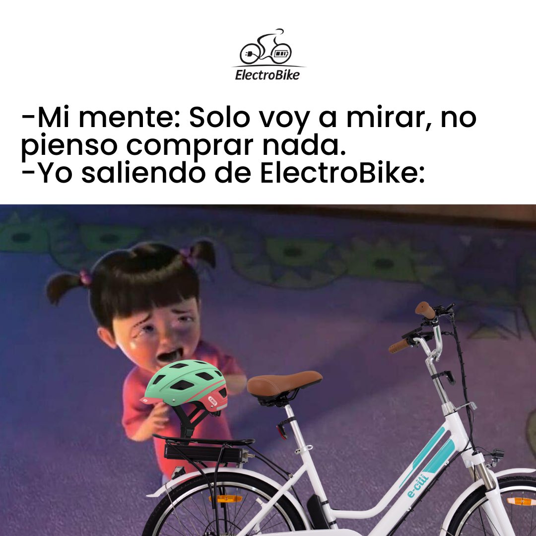 ELECTROBIKE_mx's tweet photo. La mente es traicionera cuando se trata de invertir en mi bicicleta 🚴‍♀️ #ElectroBike #ciclismourbano #MejorEnBici #electromovilidad https://t.co/IjGRK6PsWc