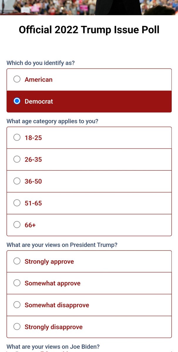 danas_dreams's tweet photo. Yeah, so these polls show no bias 😂😱🤬
#DonaldTrump #maga #polls https://t.co/XBC9i10zbC
