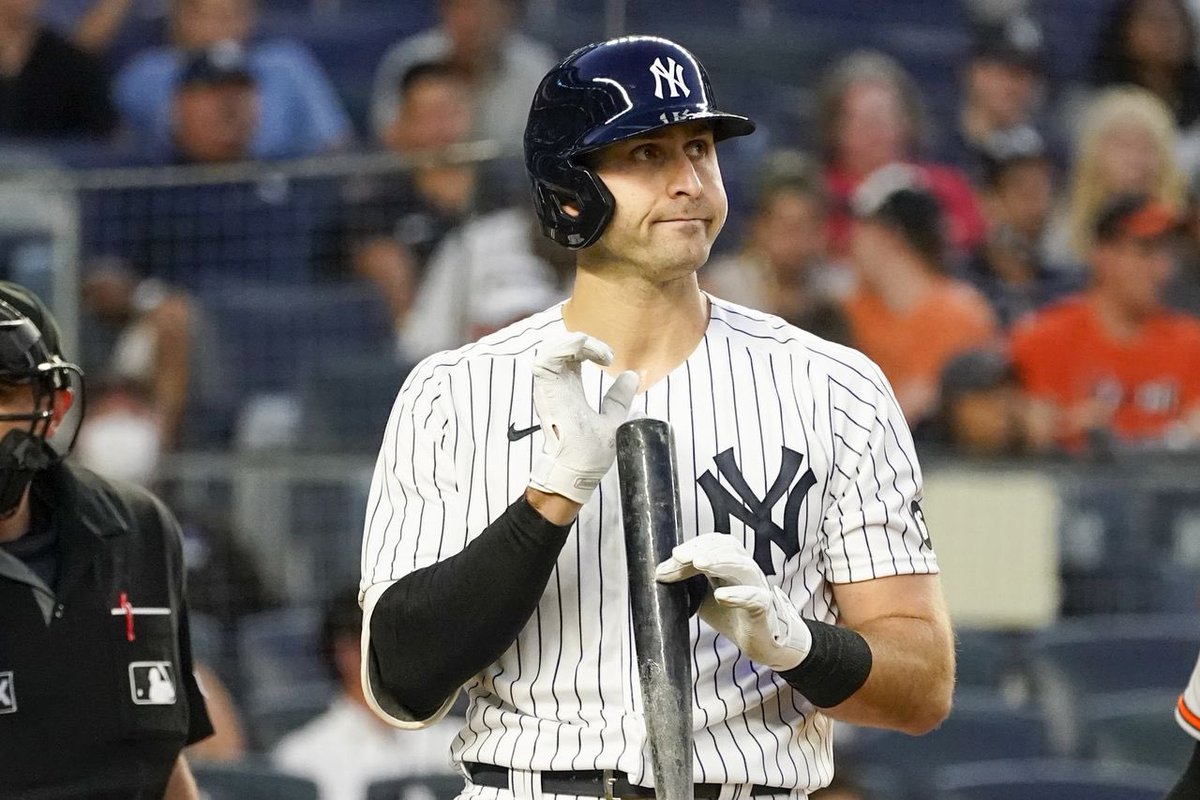 MJCLocks's tweet photo. Dinger Tuesday Pick 13

💣 Joey Gallo HR (+350)

9 HRs L25 vs BAL

1 HR in only PA vs Watkins

31 HRs/473 PAs (6.6%) vs RHP ‘21/‘22

#DingerTuesday #GamblingTwitter https://t.co/Zcy0ll0mF4