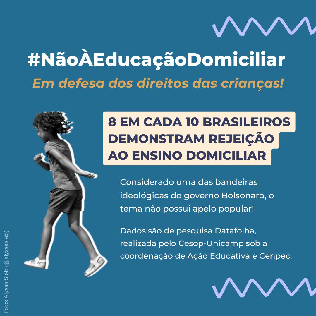 HOJE: nova ameaça de votação da regulamentação da educação domiciliar, uma proposta absurda do governo Bolsonaro que ataca o direito à educação, à democracia e permite que famílias segreguem crianças e adolescentes em casa. #NAOaEDUCACAODOMICILIAR #HomeschoolingNao