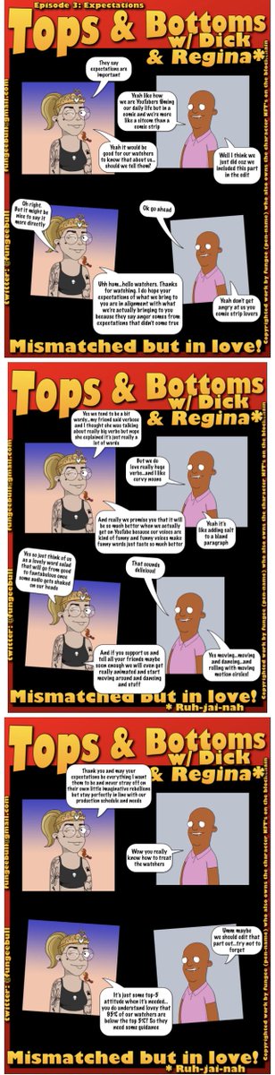 Tops &amp; Bottoms w/ Dick &amp; Regina-Episode 3: Expectations 
#NFTs <a href="/CryptoDadsNFT/">CryptoDads ♨️</a> @CryptoMomsNFT #comics