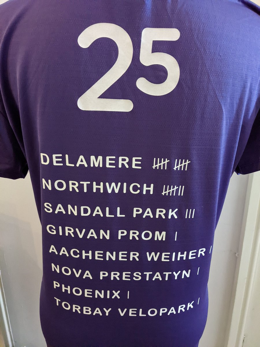OneStott's tweet photo. Recent customer request to put some park runs onto a shirt. She can now show off her achievements in every run 😍 #parkrun #YouGoGirl https://t.co/61zr5VXbsk