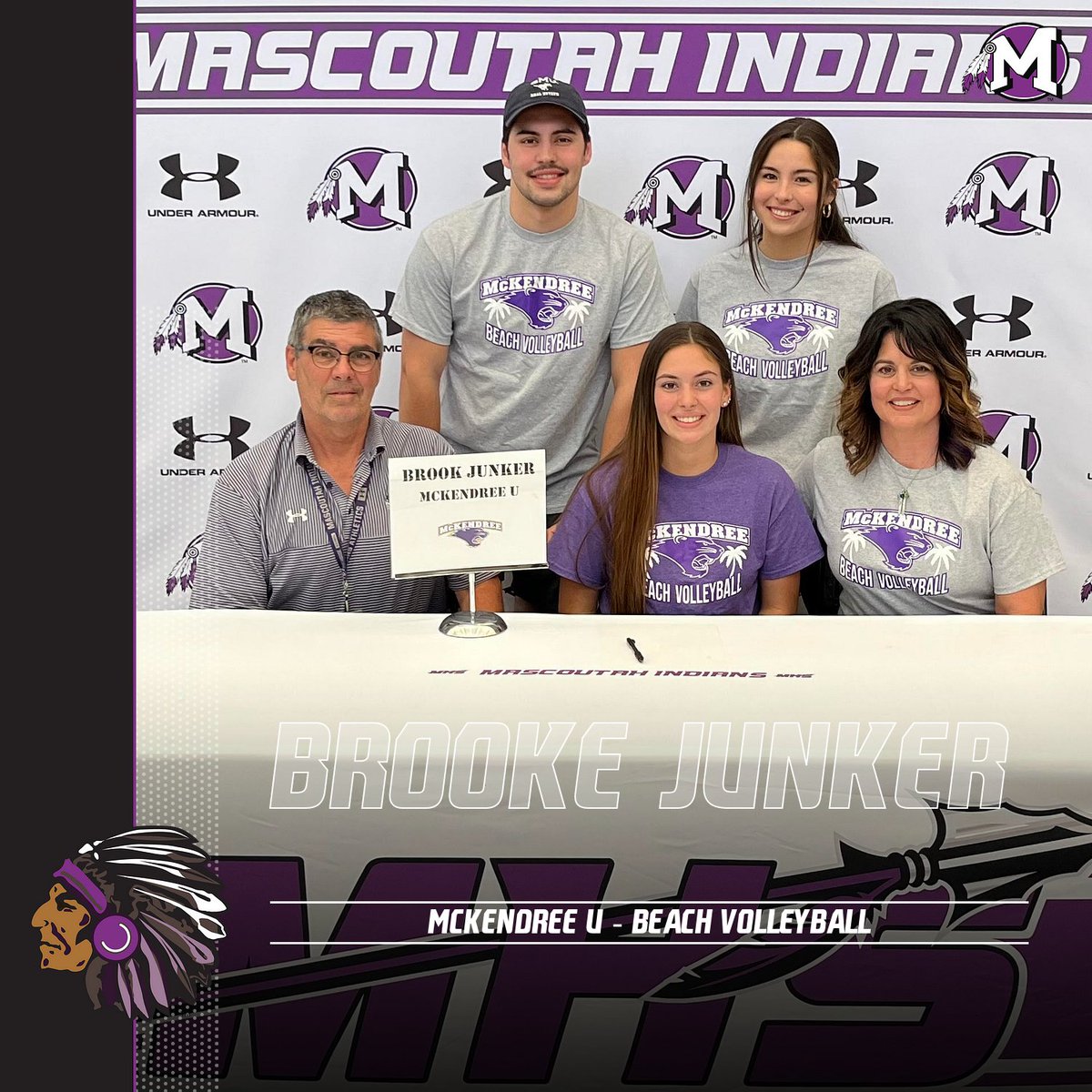 MHS19_ATHLETICS's tweet photo. Congrats to Brooke Junker as she will continue her career at McKendree University as a member of their Beach Volleyball Program! https://t.co/lhvAQXQolo
