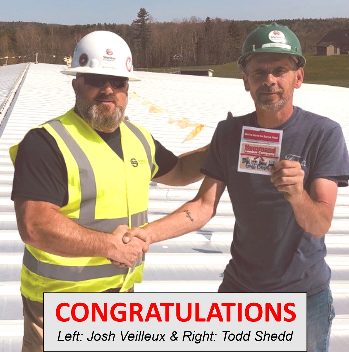 Sheridan_Const's tweet photo. Recent prize winners from all employees that participated in Sheridan’s Safety Stand-Down Week. 

Thank you to all of our hardworking employees for raising the standard for safety culture, effort and results. 

Follow - Like - Share

#sheridanconstruction #sheridan #construction https://t.co/A0yxmVnn6Q