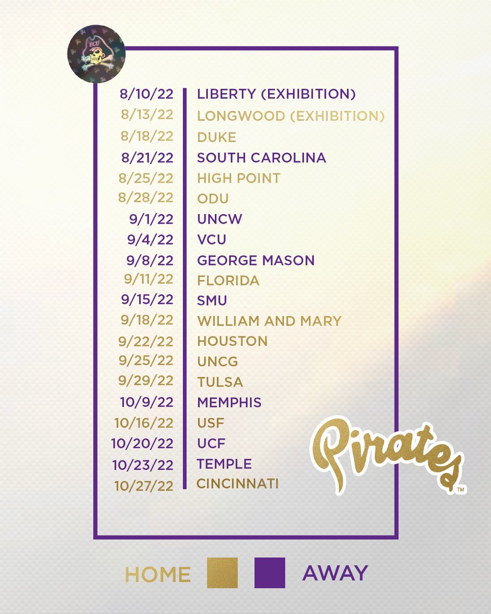 ECUSoc's tweet photo. Time to mark your calendars, 2022-23 season schedule is here! 🙌

Which matchup are you looking forward to the most this upcoming season?🏴‍☠️🔥 https://t.co/azwA7f1B43