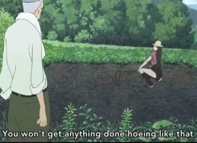 little does he know- hoeing like this pays my bills https://t.co/kvmBGkzLaF