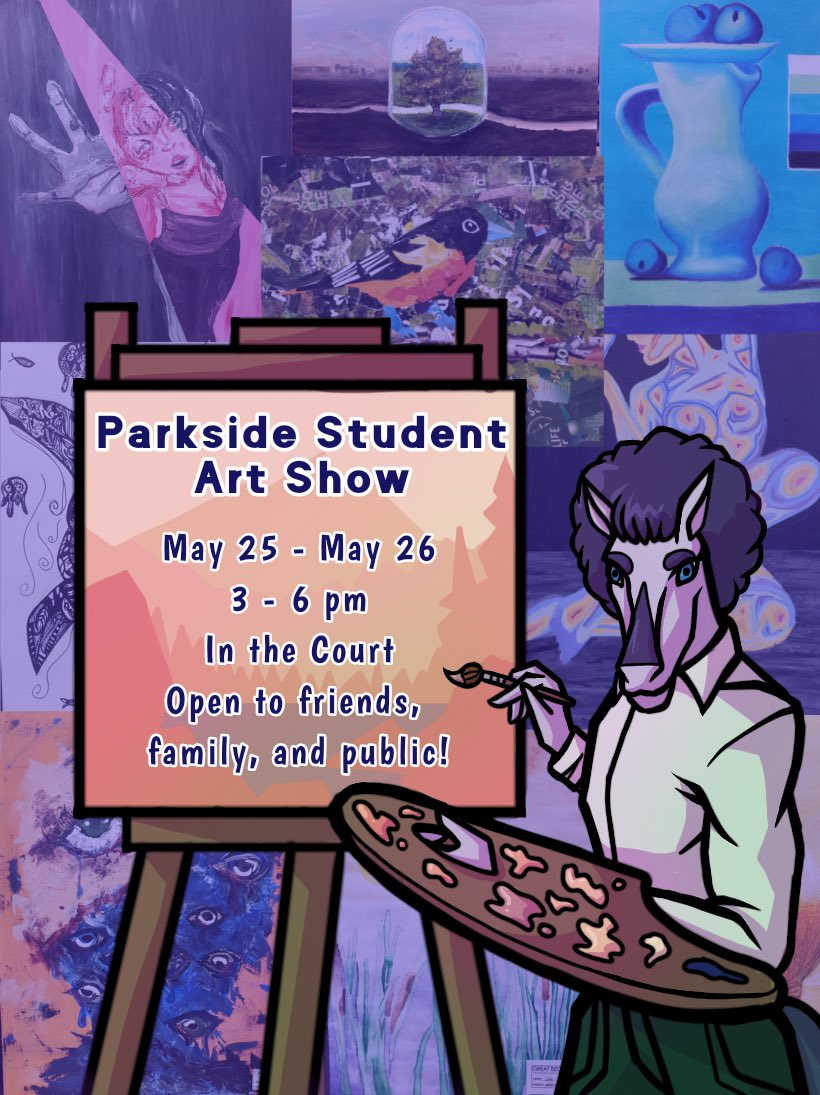 The <a href="/ParksideCI/">Parkside CI</a> Student Art Show is back this year 💕🎨🖼🎨
Wednesday May 25th &amp; Thursday 26th 9am-3pm for Staff &amp; Students. Open to family, friends and public 3pm-6pm #tvdsb #tvdsbarts #stthomasproud